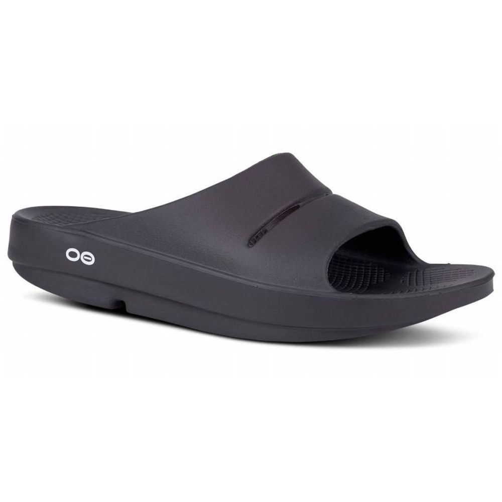 Oofos Oofos OOahh Slide 1100-BLCK slippers Oofos OOahh Slide Black 1100-BLCK slippers online bestellen bij Kathmandu Outdoor & Travel