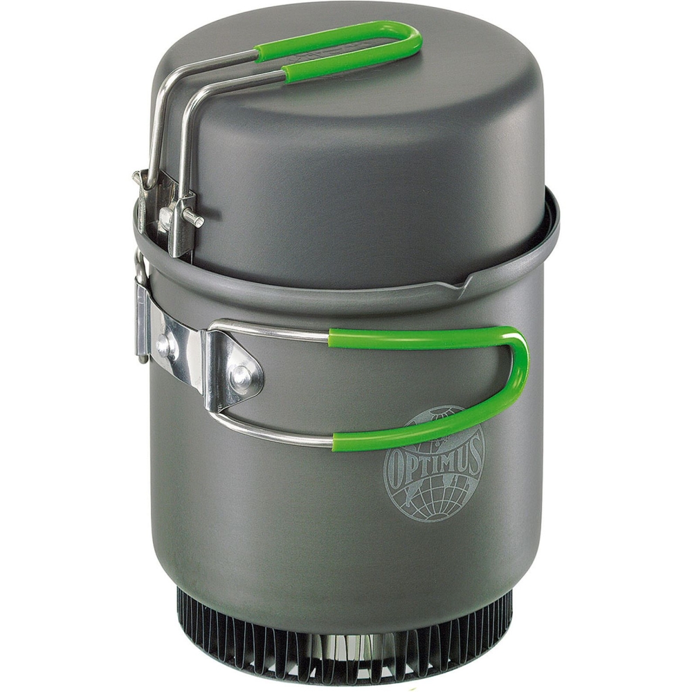 Optimus Optimus Terra Weekend HE Cookset OPT8020707 koken Optimus Terra Weekend HE Cookset Grey/Green OPT8020707 koken online bestellen bij Kathmandu Outdoor & Travel