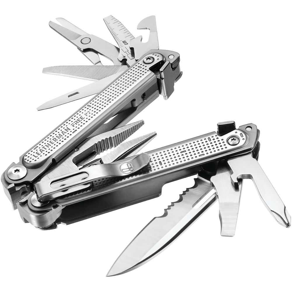 Leatherman Leatherman Free P2 Multitool LE FP2 messen & tools Leatherman Free P2 Multitool Zilver LE FP2 messen & tools online bestellen bij Kathmandu Outdoor & Travel