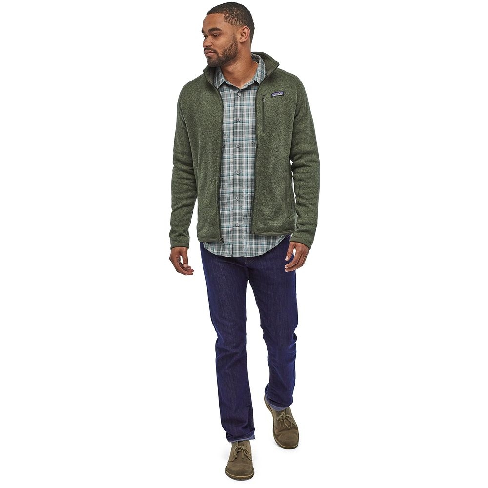 Patagonia Patagonia Better Sweater Jacket 25528-INDG fleeces en truien Patagonia Better Sweater Jacket Industrial Green 25528-INDG fleeces en truien online bestellen bij Kathmandu Outdoor & Travel