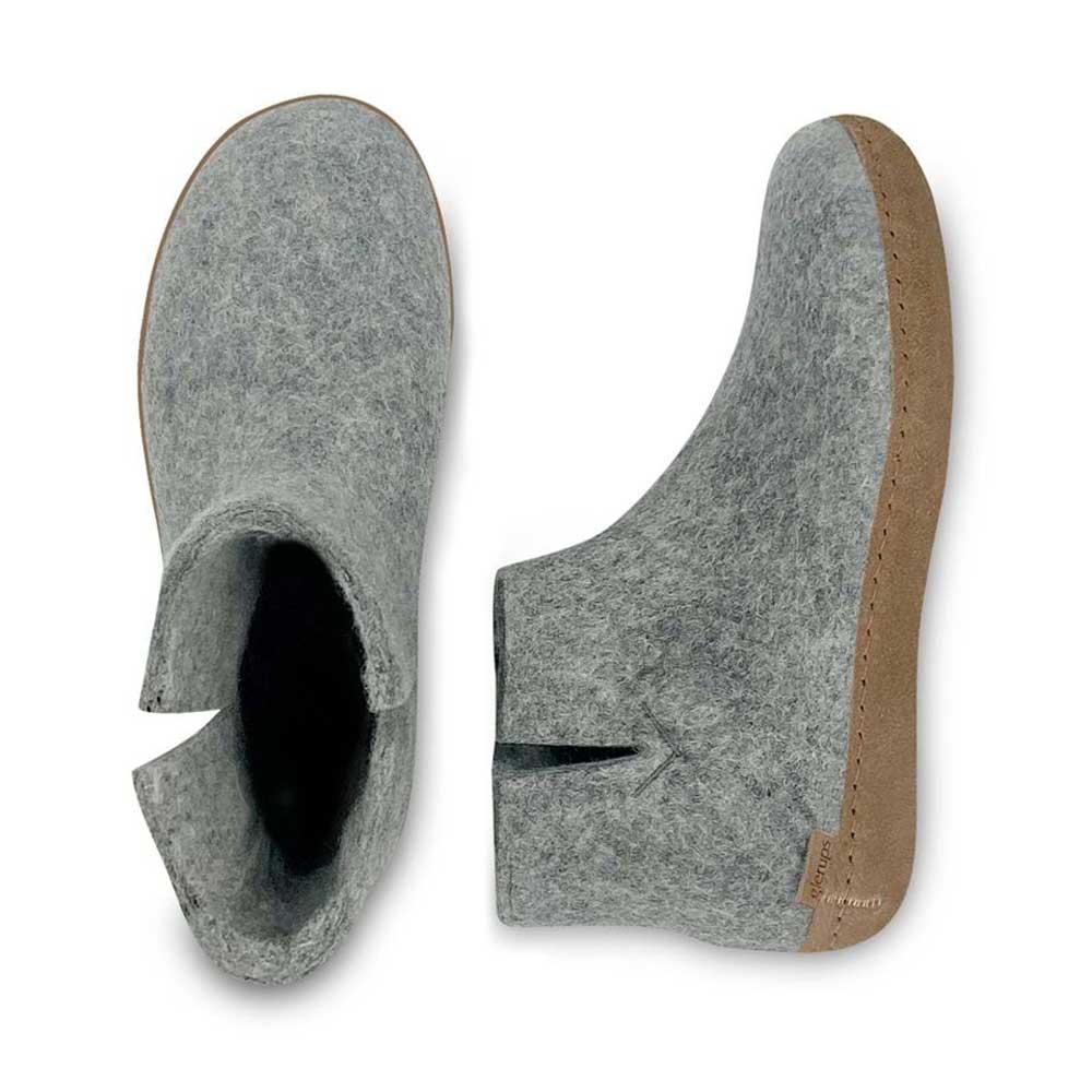 Glerups Glerups Boot Leather G-01 Grey pantoffels en huissokken Glerups Boot Leather Grey G-01 Grey pantoffels en huissokken online bestellen bij Kathmandu Outdoor & Travel