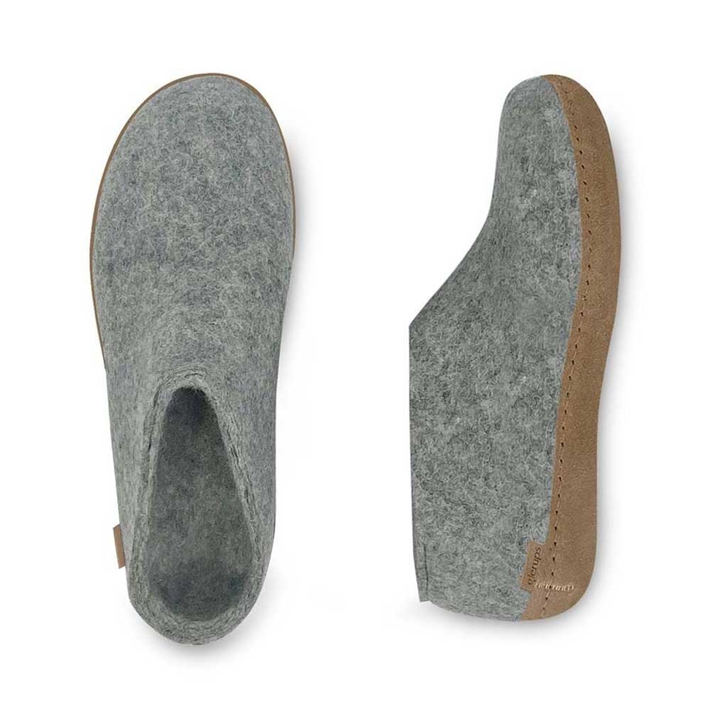 Glerups Glerups Shoe Leather A-01 Grey pantoffels en huissokken Glerups Shoe Leather Grey A-01 Grey pantoffels en huissokken online bestellen bij Kathmandu Outdoor & Travel