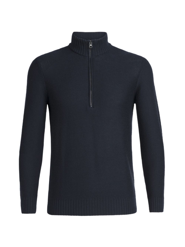 Icebreaker  Waypoint Long Sleeve Half Zip Midnight Navy