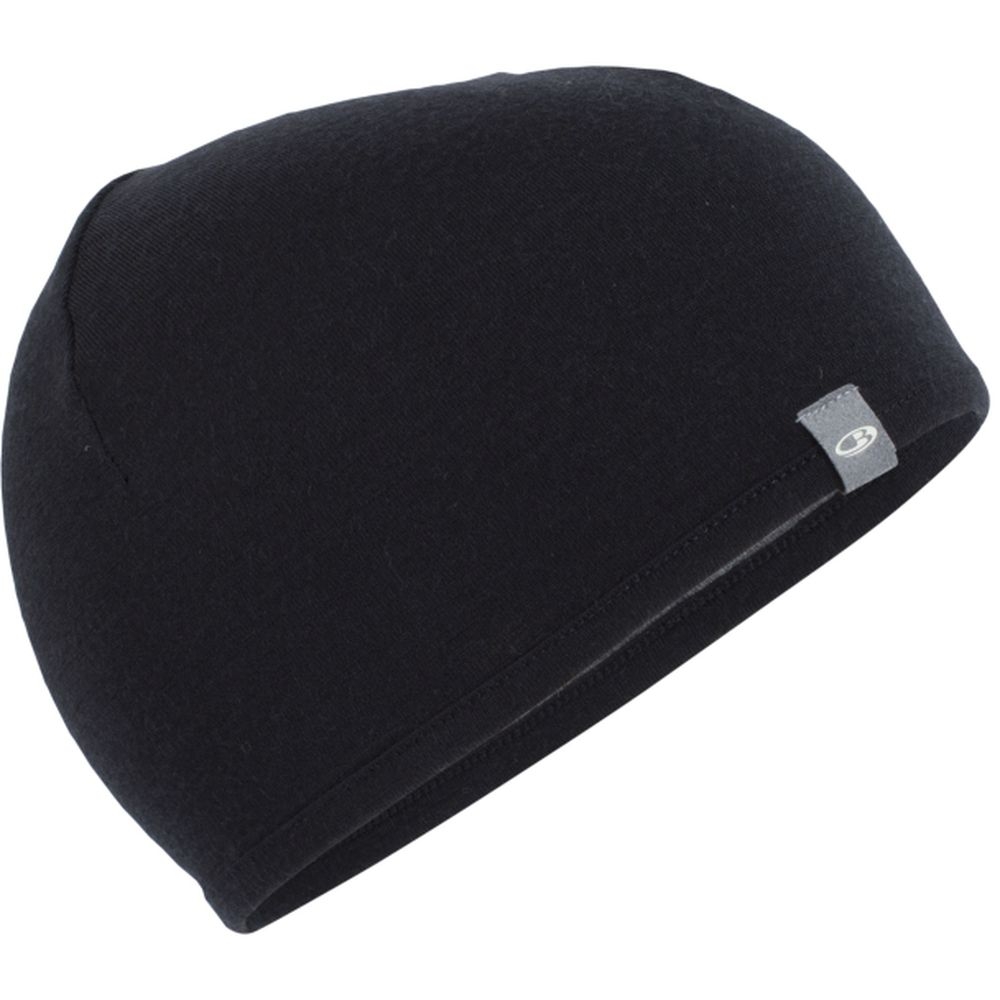 Icebreaker Pocket Hat Black/Gritstone hthr IBM200-IBA04 kleding accessoires online bestellen bij Kathmandu Outdoor & Travel