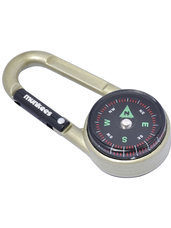 Munkees  Carabiner + Compass + Thermometer .
