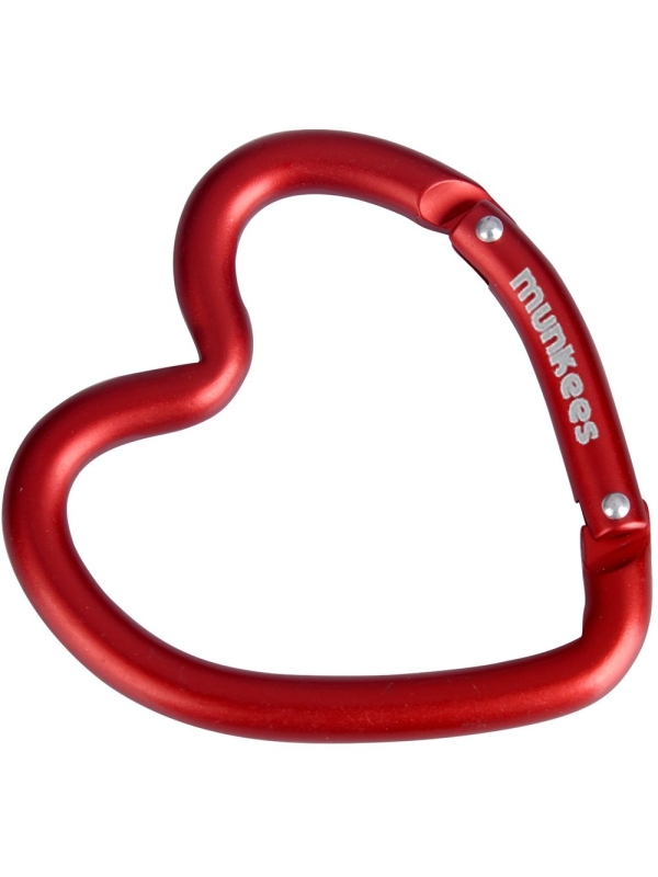 Munkees  Heart Carabiner .