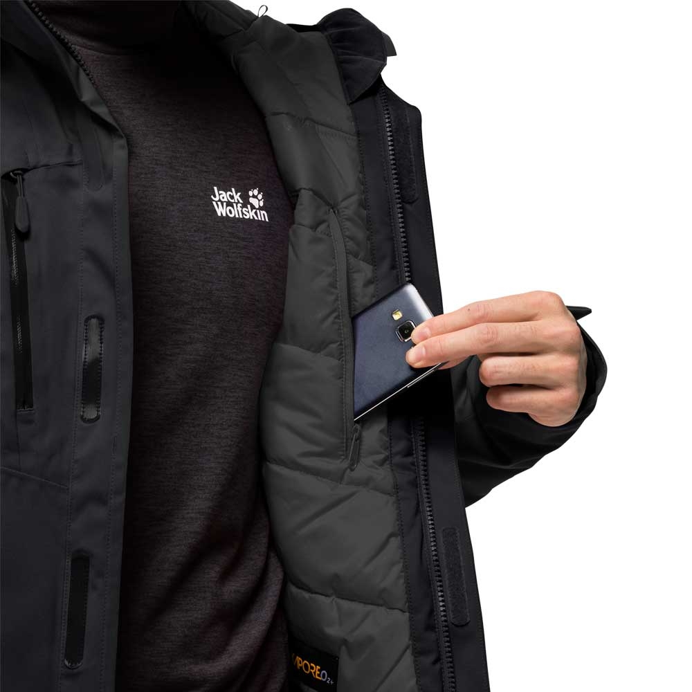 Jack Wolfskin Troposphere Jacket Black 1111711-6000 jassen online bestellen bij Kathmandu Outdoor & Travel