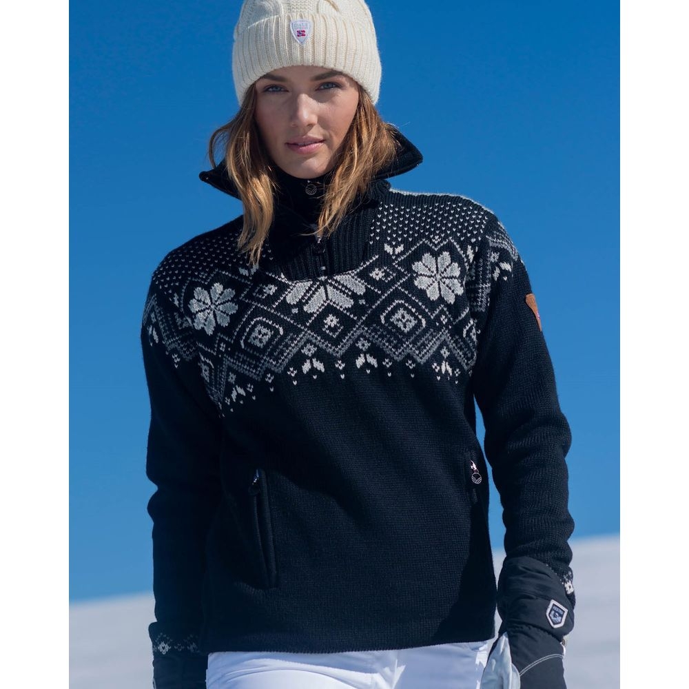 Dale Dale Fongen Weatherproof Sweater Women's 93961-F fleeces en truien Dale Fongen Weatherproof Sweater Women's Black/Off White/Smoke 93961-F fleeces en truien online bestellen bij Kathmandu Outdoor & Travel