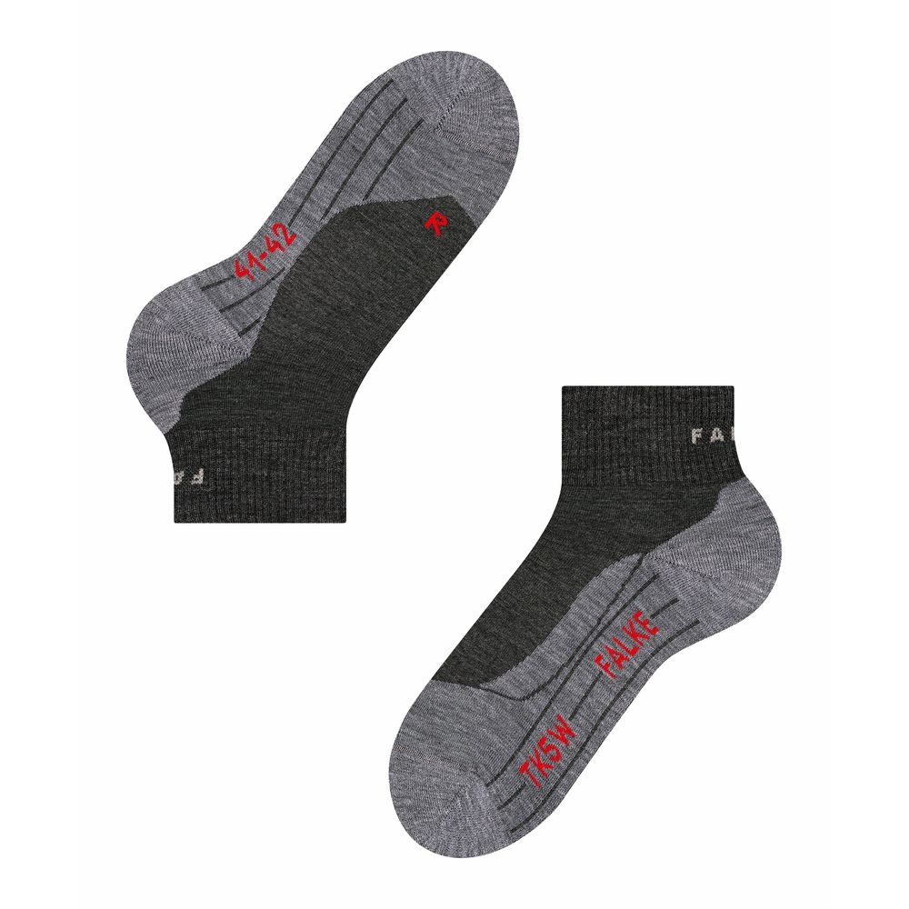 Falke Falke TK5 Wander Short Women's 16473-3180 sokken Falke TK5 Wander Short Women's Asphalt melange 16473-3180 sokken online bestellen bij Kathmandu Outdoor & Travel