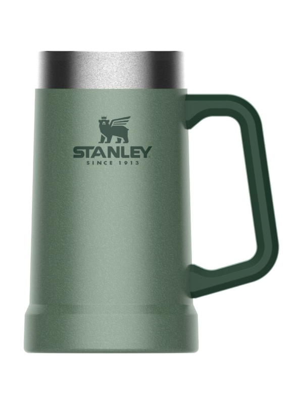 Stanley Beer Stein Hammertone Green Stanley Beer Stein Hammertone Green