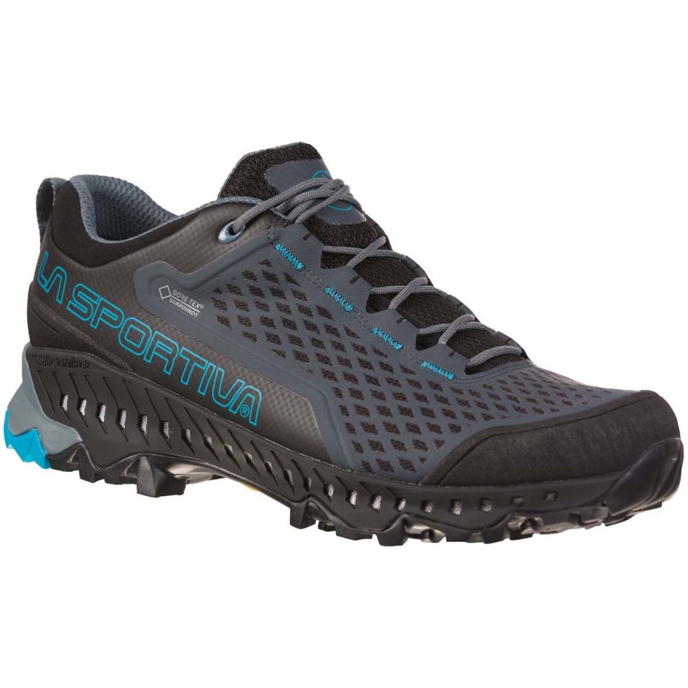 La Sportiva Spire GTX Surround Slate/Tropic Blue 24B903614 wandelschoenen heren online bestellen bij Kathmandu Outdoor & Travel