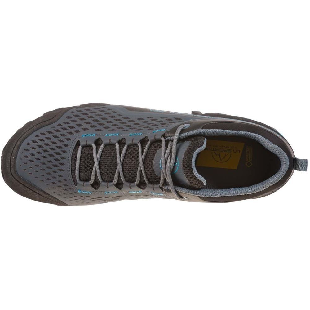 La Sportiva Spire GTX Surround Slate/Tropic Blue 24B903614 wandelschoenen heren online bestellen bij Kathmandu Outdoor & Travel