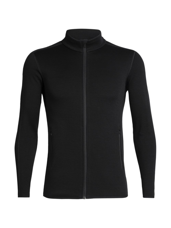 Icebreaker  Elemental Long Sleeve Zip  Black