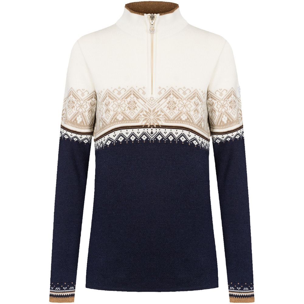 Dale Dale Moritz Sweater Women's 91461-P fleeces en truien Dale Moritz Sweater Women's navy/brons/beige/offw 91461-P fleeces en truien online bestellen bij Kathmandu Outdoor & Travel