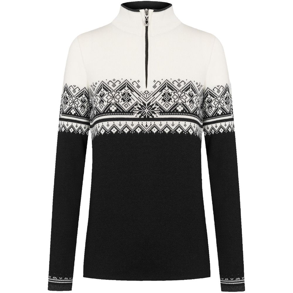 Dale Dale Moritz Sweater Women's 91461-K fleeces en truien Dale Moritz Sweater Women's black/white/d.charc 91461-K fleeces en truien online bestellen bij Kathmandu Outdoor & Travel