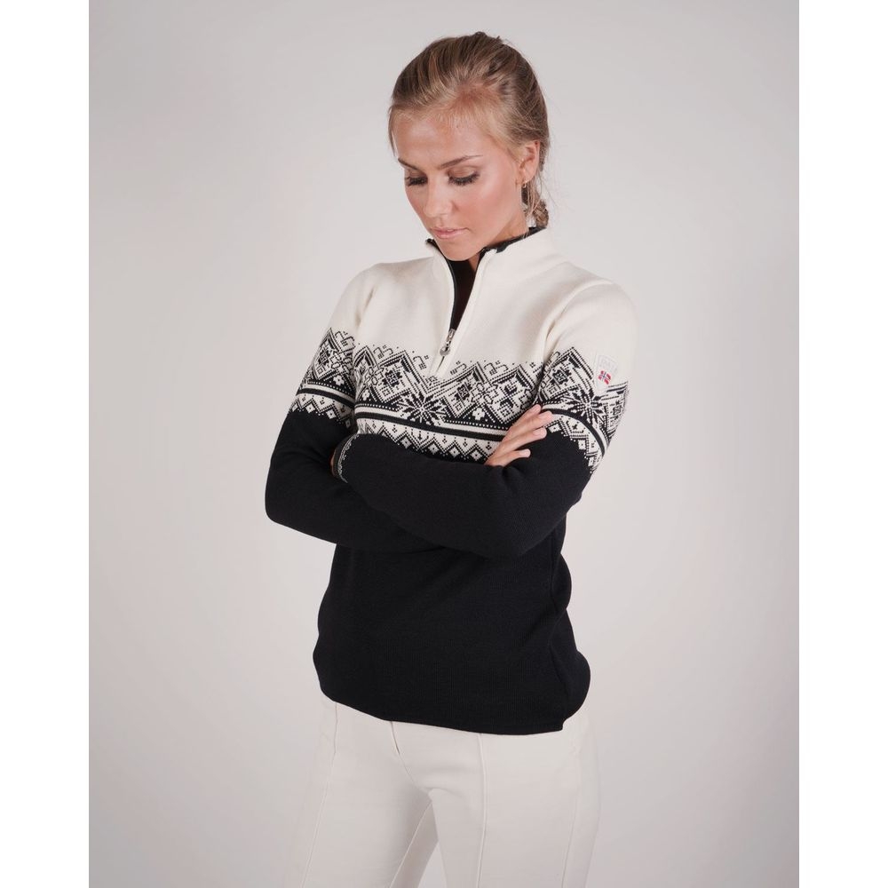 Dale Dale Moritz Sweater Women's 91461-K fleeces en truien Dale Moritz Sweater Women's black/white/d.charc 91461-K fleeces en truien online bestellen bij Kathmandu Outdoor & Travel