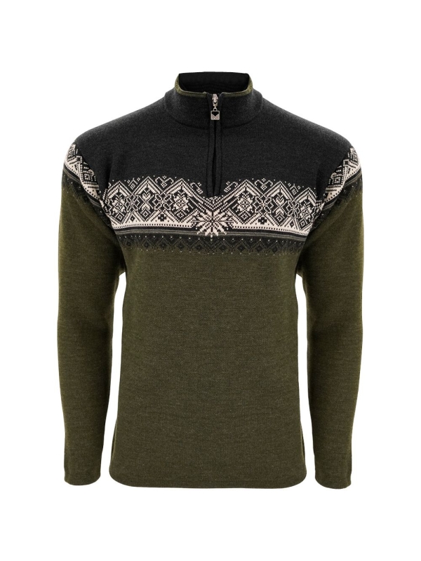 Dale  Moritz Sweater darkgreen/d.gray/offw