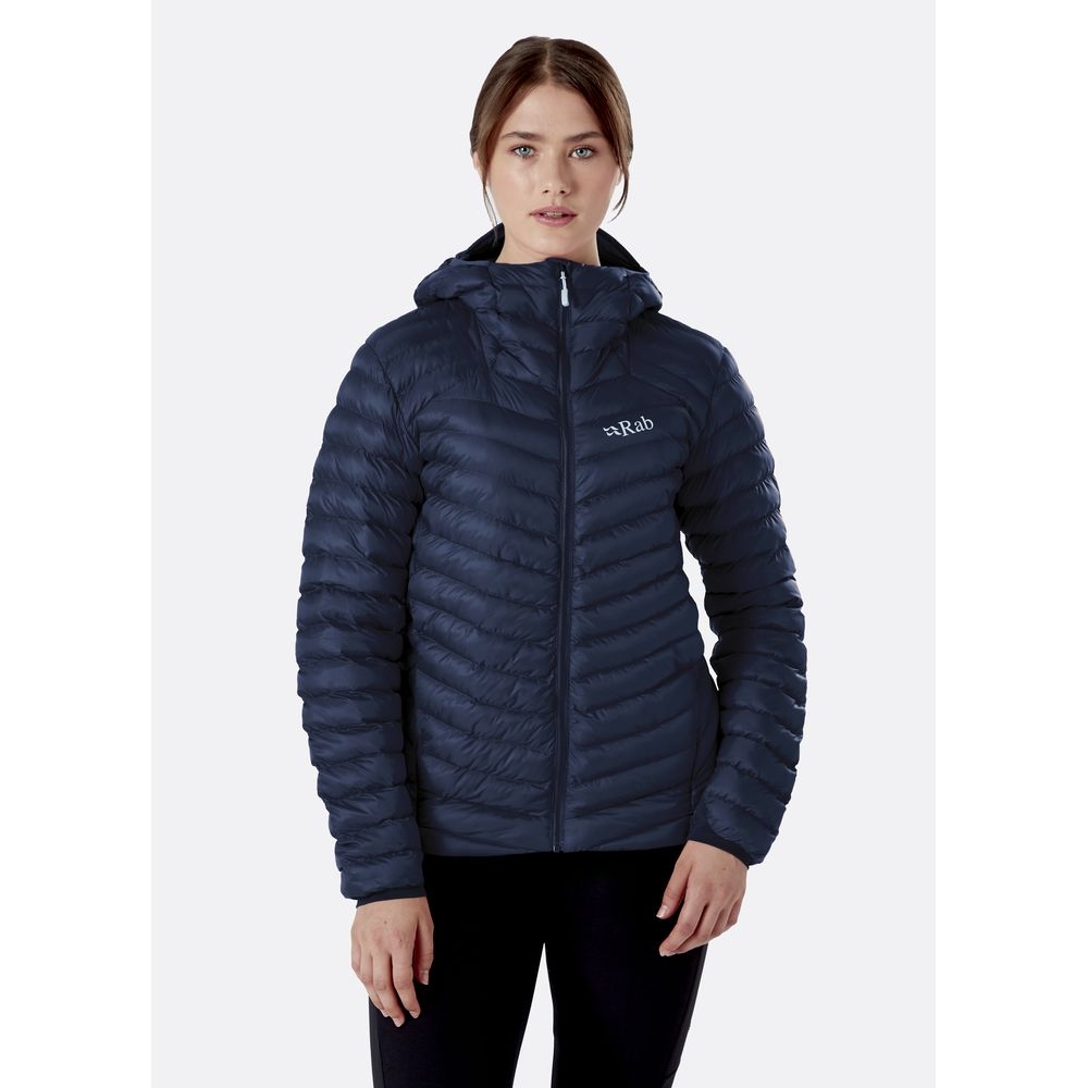 Rab Rab Cirrus Alpine Jacket Women's QIO-60-DI jassen Rab Cirrus Alpine Jacket Women's Deep Ink QIO-60-DI jassen online bestellen bij Kathmandu Outdoor & Travel