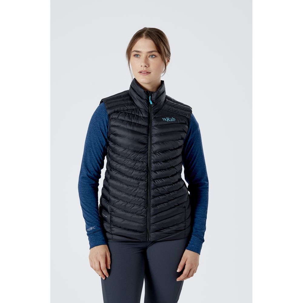 Rab Rab Cirrus Vest Women's QIO-67-BL jassen Rab Cirrus Vest Women's Black QIO-67-BL jassen online bestellen bij Kathmandu Outdoor & Travel