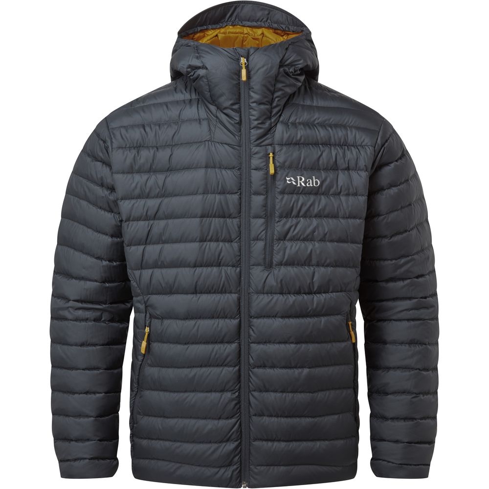 Rab Rab Microlight Alpine Jacket QDB-12-BE jassen Rab Microlight Alpine Jacket Beluga QDB-12-BE jassen online bestellen bij Kathmandu Outdoor & Travel
