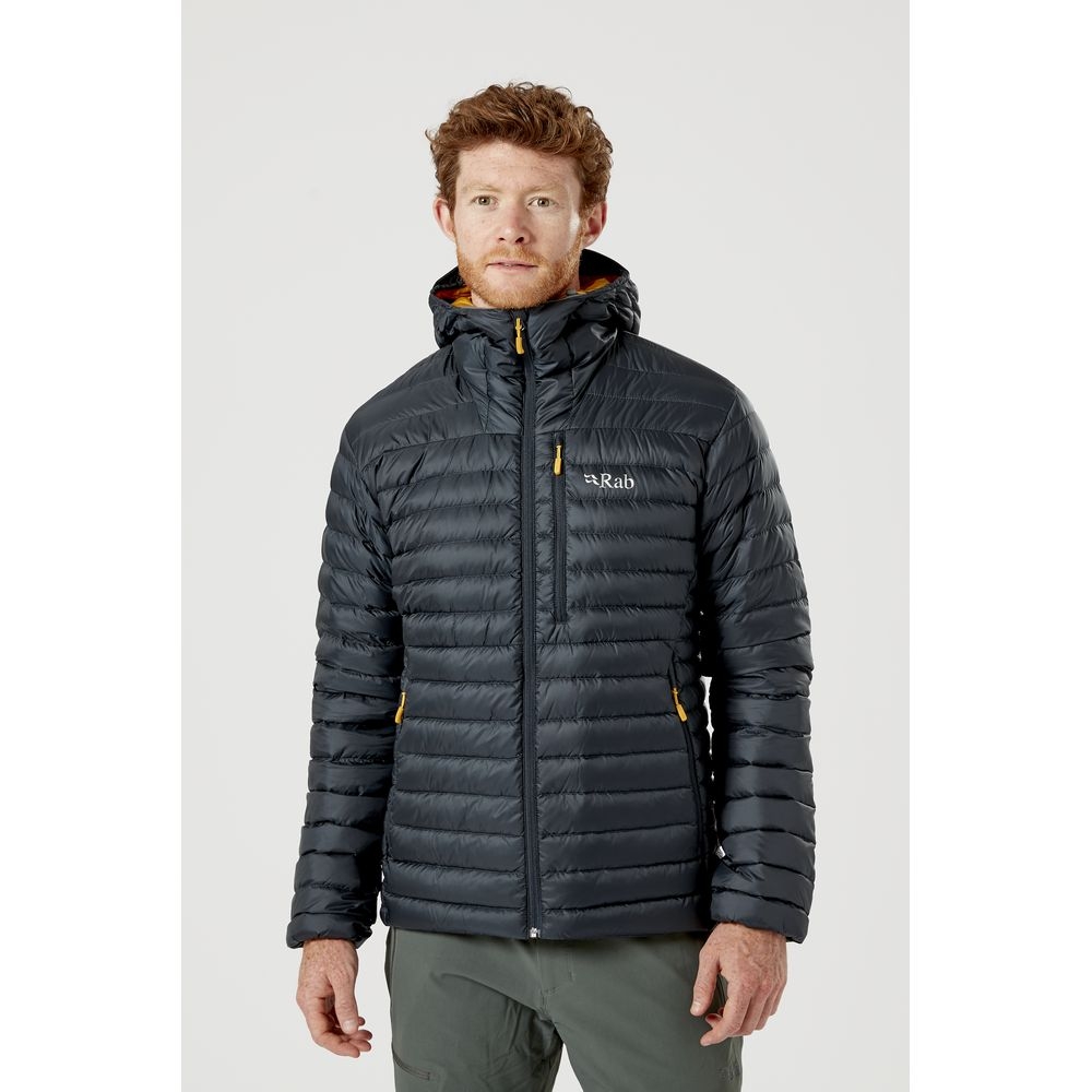 Rab Rab Microlight Alpine Jacket QDB-12-BE jassen Rab Microlight Alpine Jacket Beluga QDB-12-BE jassen online bestellen bij Kathmandu Outdoor & Travel