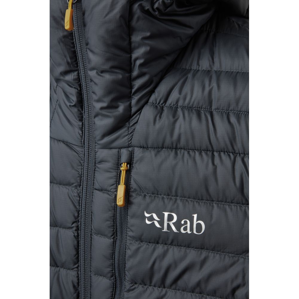 Rab Rab Microlight Alpine Jacket QDB-12-BE jassen Rab Microlight Alpine Jacket Beluga QDB-12-BE jassen online bestellen bij Kathmandu Outdoor & Travel