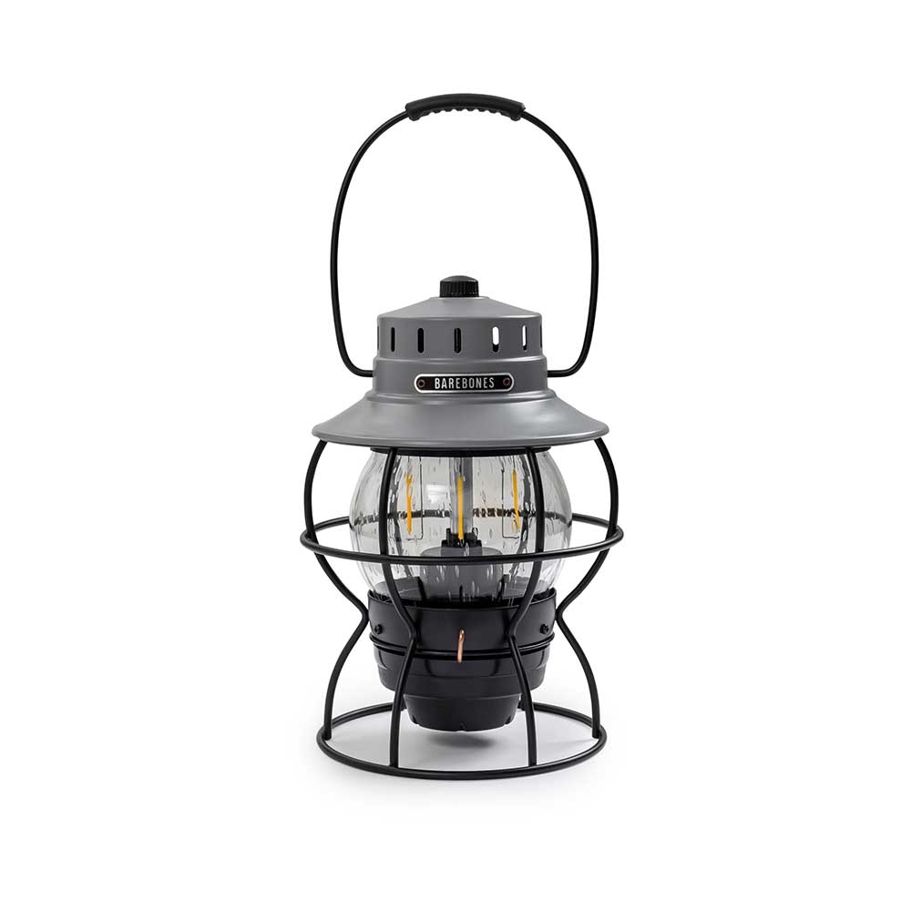 Barebones Barebones Railroad Lantern LIV-282 verlichting Barebones Railroad Lantern Grey LIV-282 verlichting online bestellen bij Kathmandu Outdoor & Travel