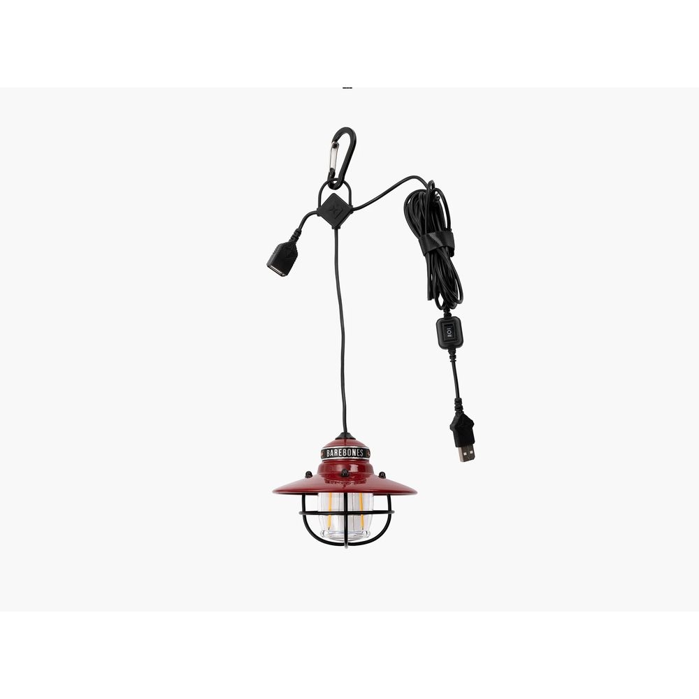 Barebones Edison Pendant Red LIV-266 verlichting online bestellen bij Kathmandu Outdoor & Travel