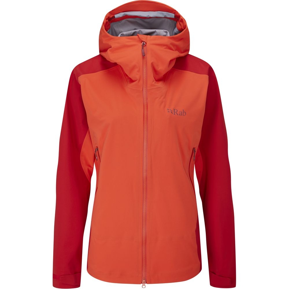 Rab Rab Kinetic Alpine 2.0 Jacket Women's QWG-70-GF jassen Rab Kinetic Alpine 2.0 Jacket Women's Red Grapefruit QWG-70-GF jassen online bestellen bij Kathmandu Outdoor & Travel