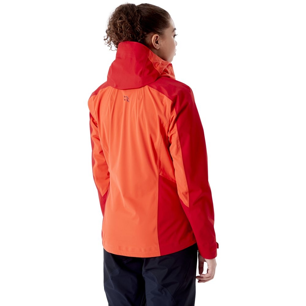 Rab Rab Kinetic Alpine 2.0 Jacket Women's QWG-70-GF jassen Rab Kinetic Alpine 2.0 Jacket Women's Red Grapefruit QWG-70-GF jassen online bestellen bij Kathmandu Outdoor & Travel