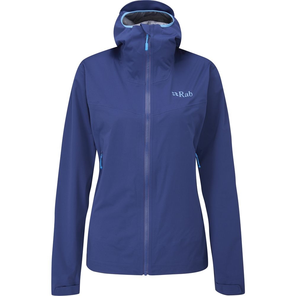 Rab Rab Kinetic 2.0 Jacket Women's QWG-75-NB jassen Rab Kinetic 2.0 Jacket Women's Nightfall Blue QWG-75-NB jassen online bestellen bij Kathmandu Outdoor & Travel