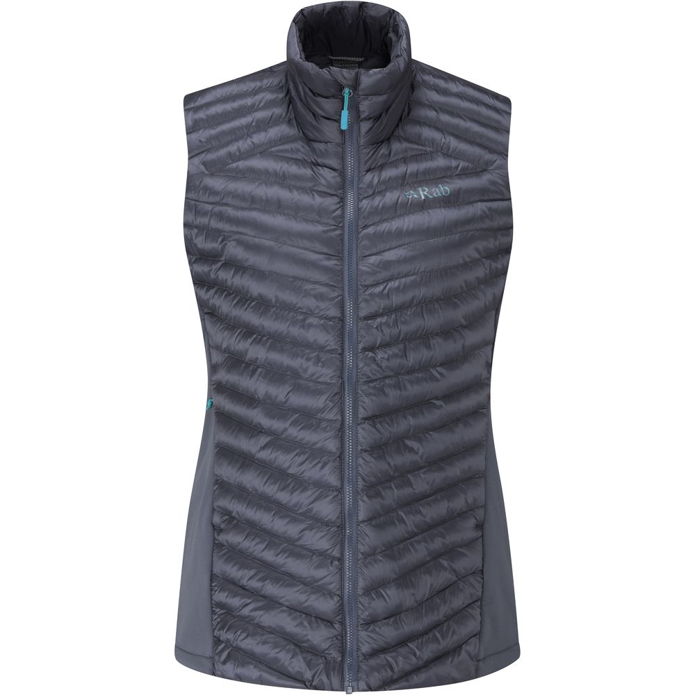 Rab Rab Cirrus Flex 2.0 Vest Women's QIO-77-ST jassen Rab Cirrus Flex 2.0 Vest Women's Steel QIO-77-ST jassen online bestellen bij Kathmandu Outdoor & Travel