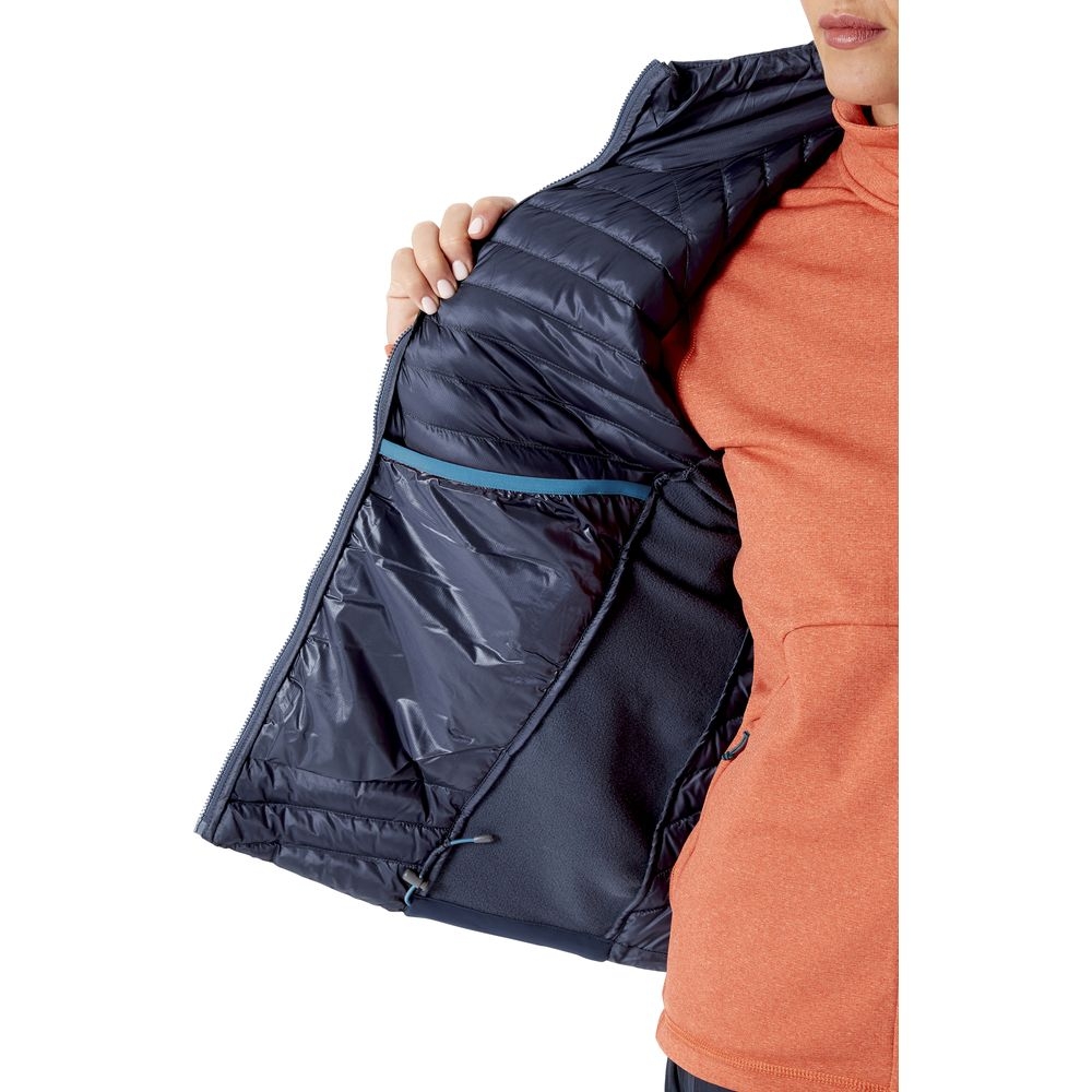 Rab Rab Cirrus Flex 2.0 Vest Women's QIO-77-ST jassen Rab Cirrus Flex 2.0 Vest Women's Steel QIO-77-ST jassen online bestellen bij Kathmandu Outdoor & Travel