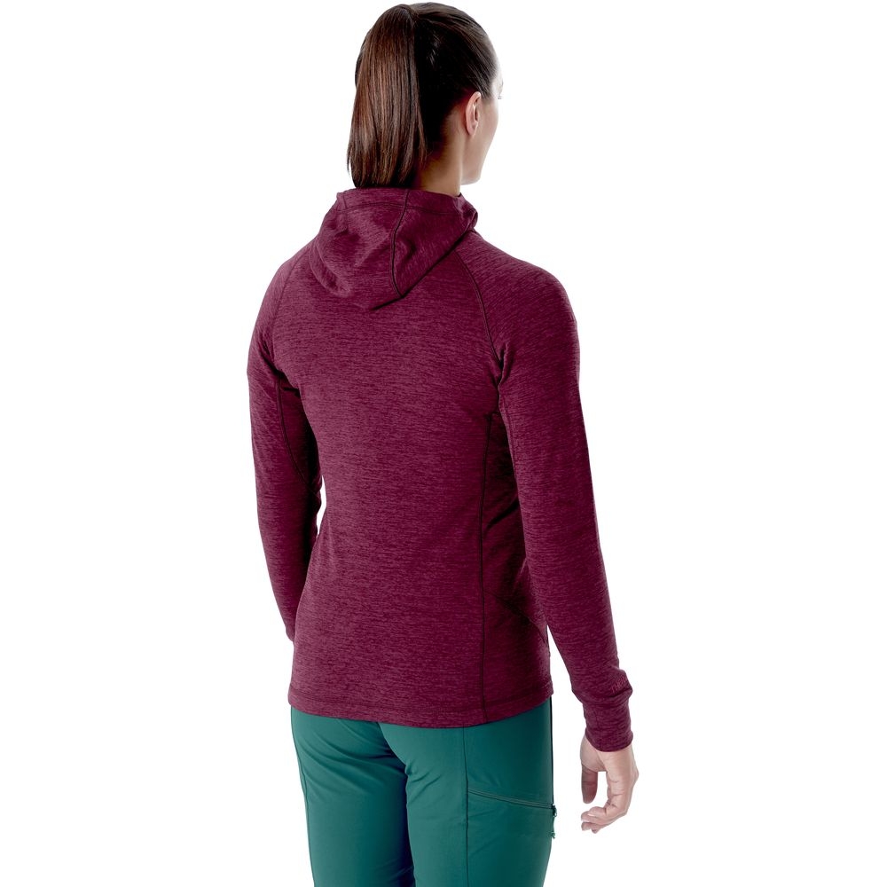 Rab Nexus  Jacket Hoody Women's Deep Heather QFE-69-HD fleeces en truien online bestellen bij Kathmandu Outdoor & Travel