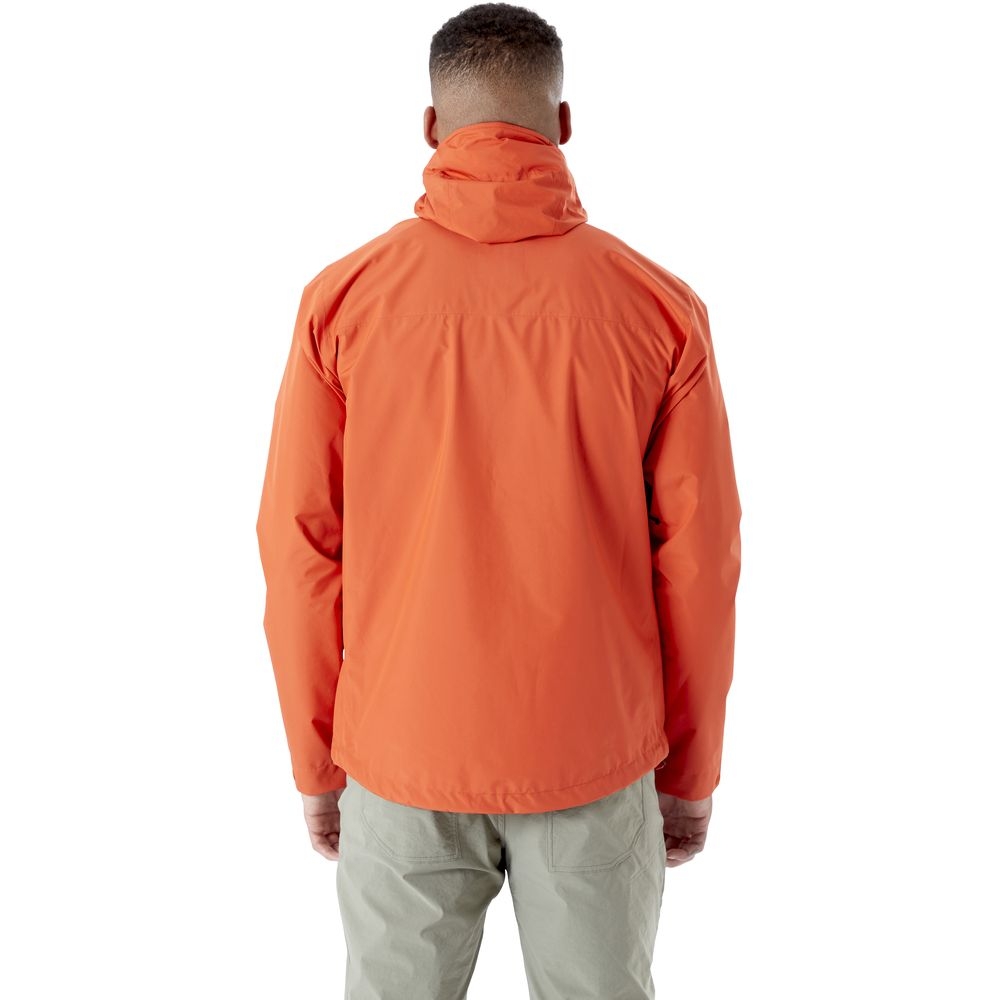 Rab Rab Downpour Eco Jacket QWG-82-FC jassen Rab Downpour Eco Jacket Firecracker QWG-82-FC jassen online bestellen bij Kathmandu Outdoor & Travel