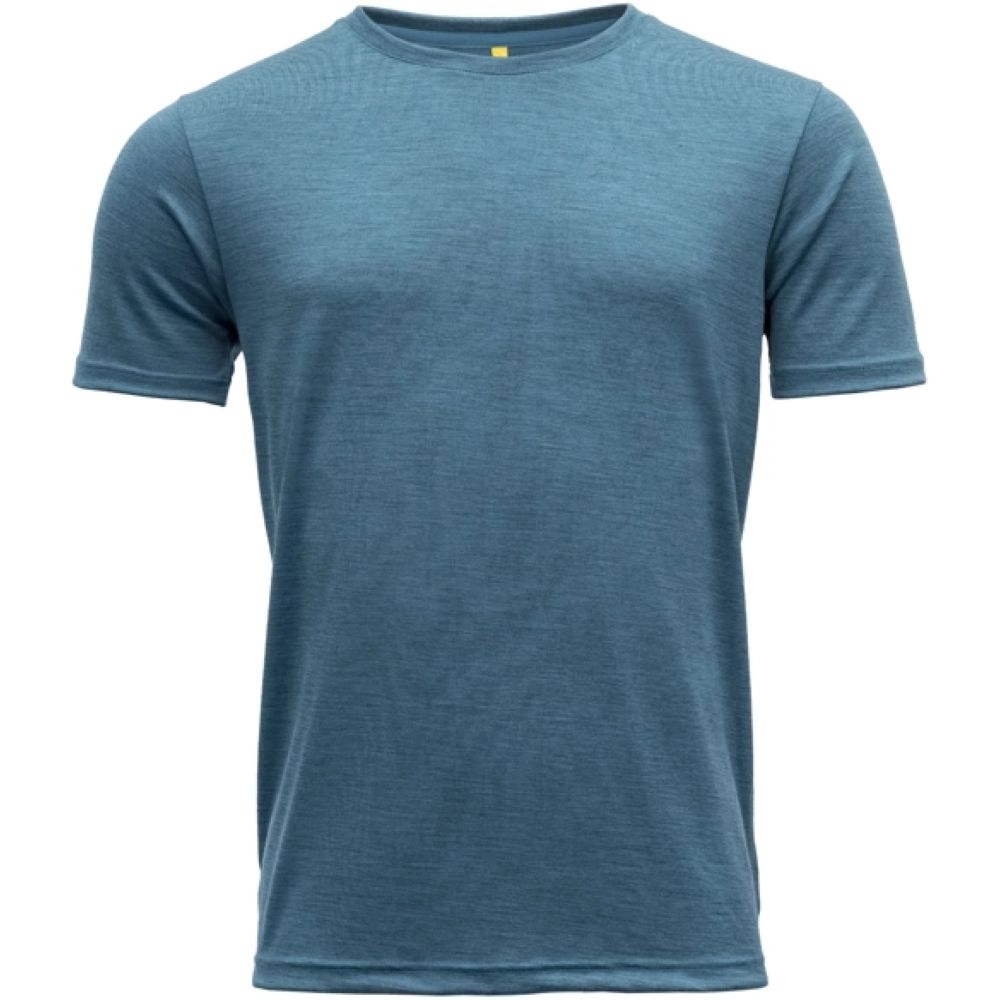 Devold Eika Tee Blue Melange GO 181 280 B-258A shirts en tops online bestellen bij Kathmandu Outdoor & Travel