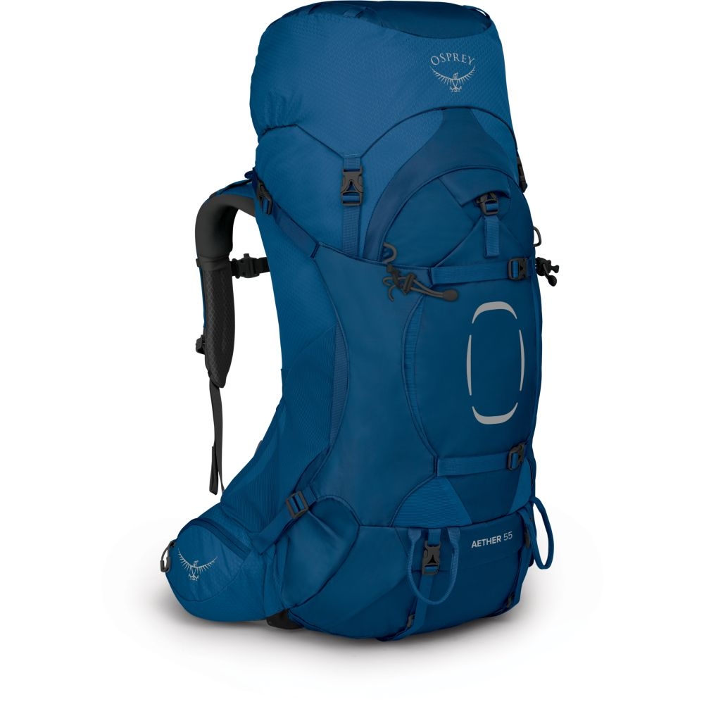 Osprey Osprey Aether 55 L/XL 10002879 trekkingrugzakken Osprey Aether 55 L/XL Deep Water Blue 10002879 trekkingrugzakken online bestellen bij Kathmandu Outdoor & Travel