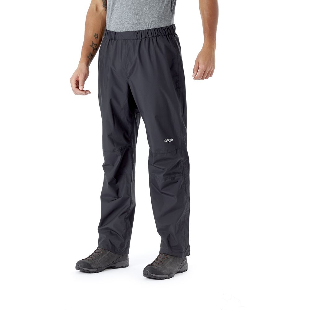 Rab Rab Downpour Eco Pants QWG-84-BL broeken Rab Downpour Eco Pants Black QWG-84-BL broeken online bestellen bij Kathmandu Outdoor & Travel