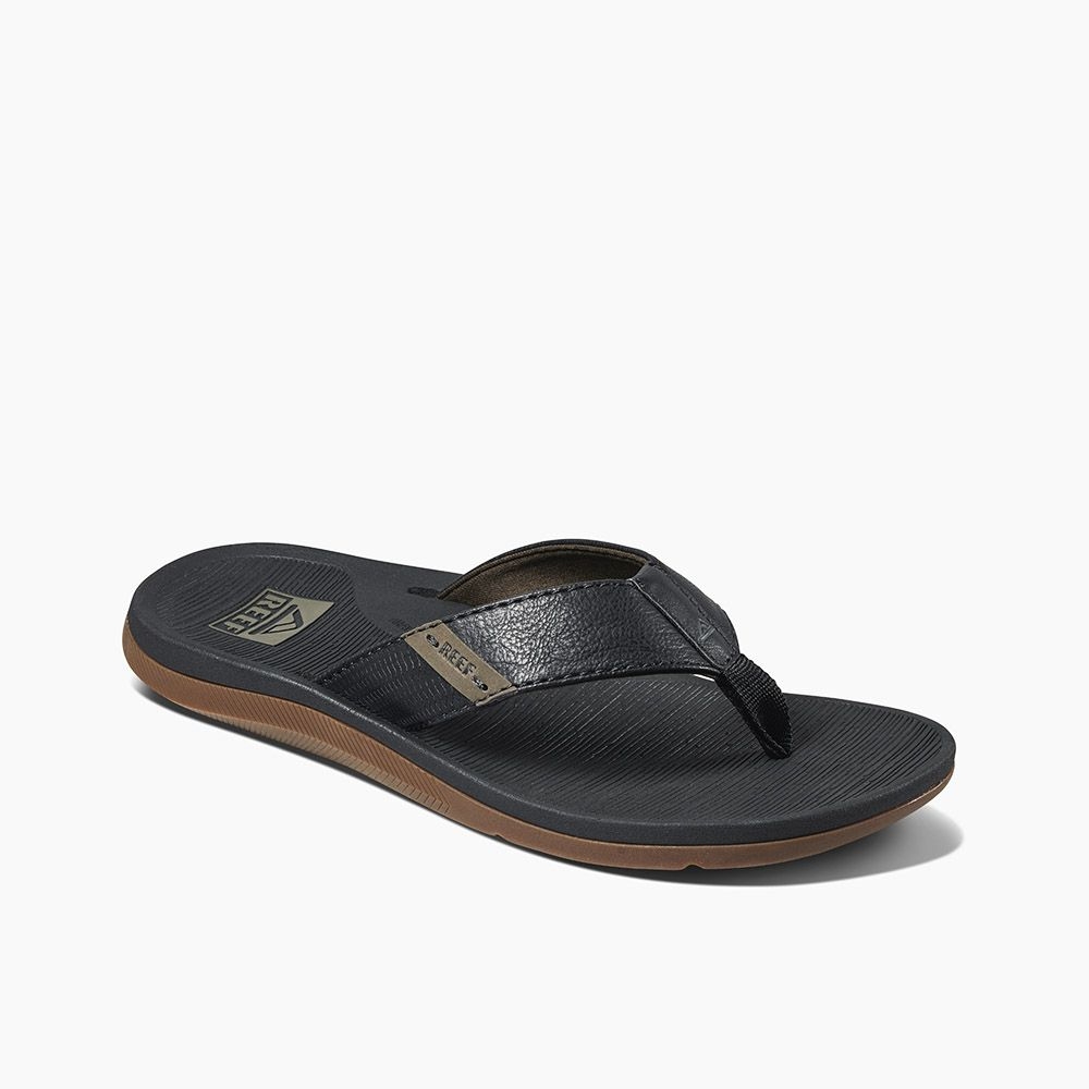 Reef Reef Santa Ana CI4650 slippers Reef Santa Ana Black CI4650 slippers online bestellen bij Kathmandu Outdoor & Travel