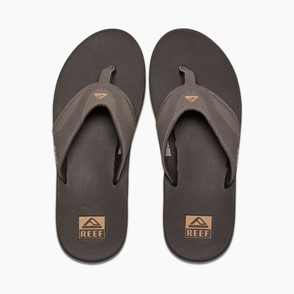 Reef Reef Fanning RF002026BGM slippers Reef Fanning Brown/Gum RF002026BGM slippers online bestellen bij Kathmandu Outdoor & Travel