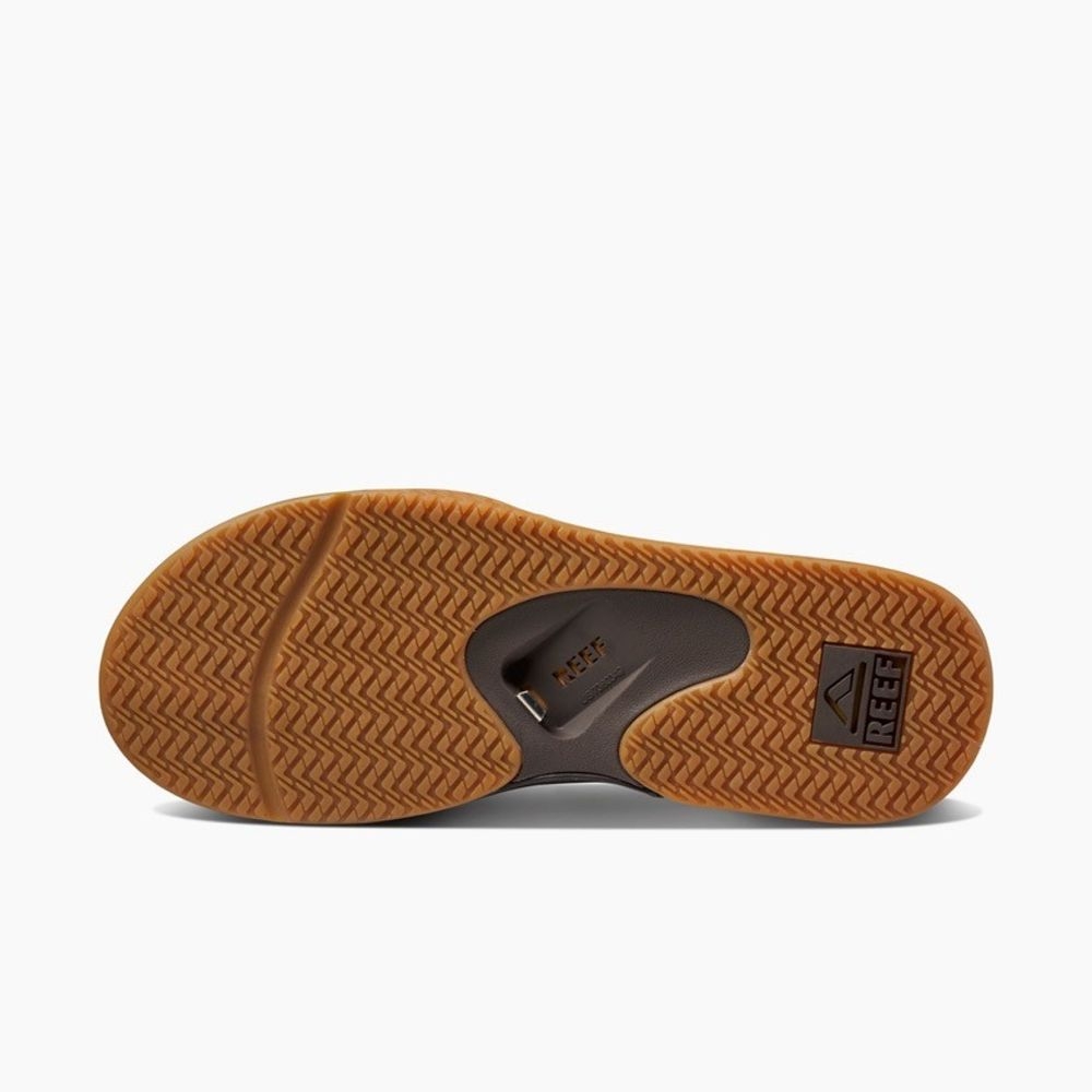 Reef Reef Fanning RF002026BGM slippers Reef Fanning Brown/Gum RF002026BGM slippers online bestellen bij Kathmandu Outdoor & Travel