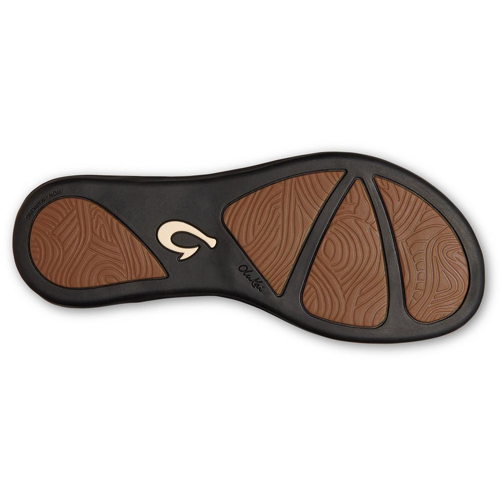 Olukai Olukai Ho'Opio Women's 20294-19ZP slippers Olukai Ho'Opio Women's Bone Stripe 20294-19ZP slippers online bestellen bij Kathmandu Outdoor & Travel