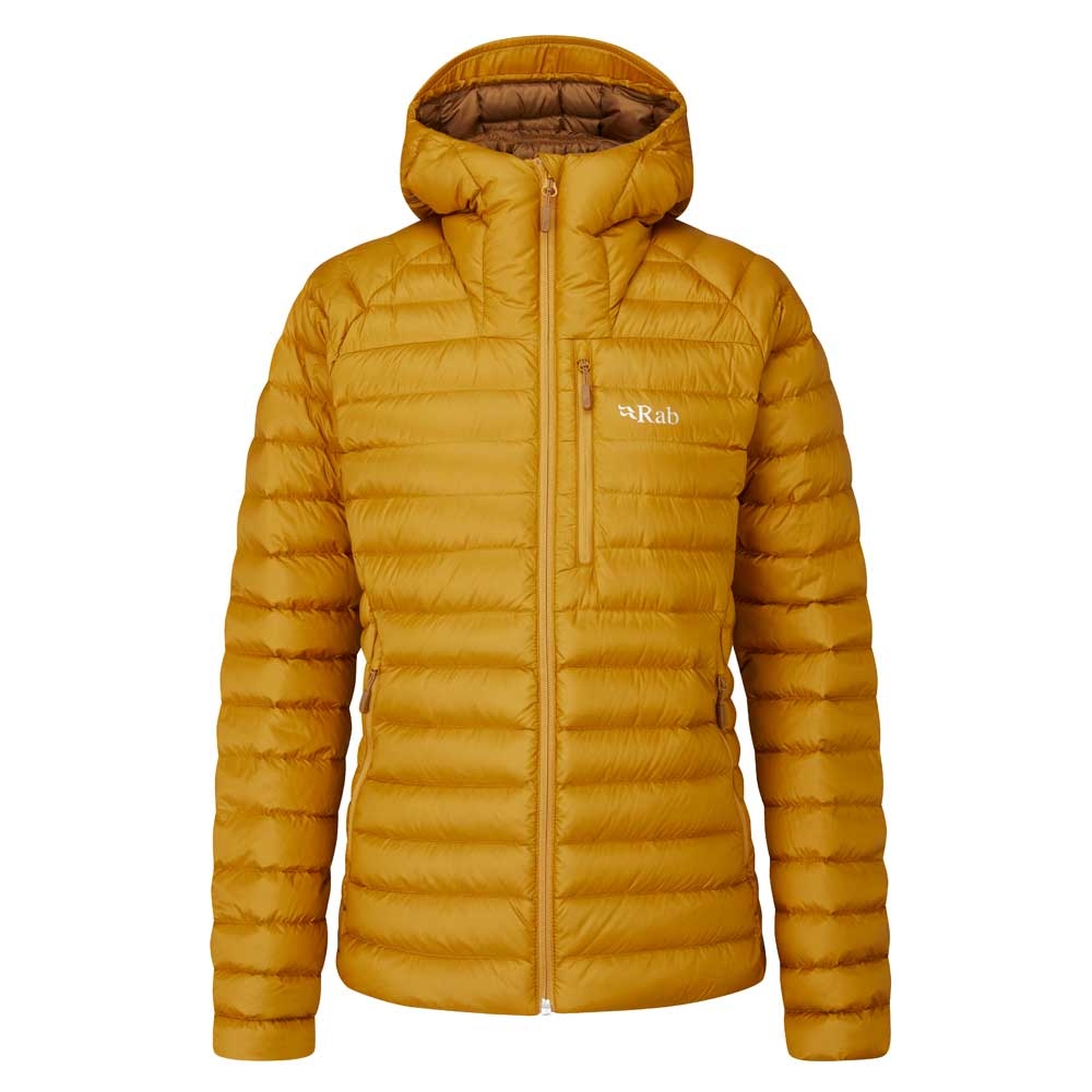 Rab Microlight Alpine Jacket Women's  Dark Butternut QDB-13-DBN jassen online bestellen bij Kathmandu Outdoor & Travel