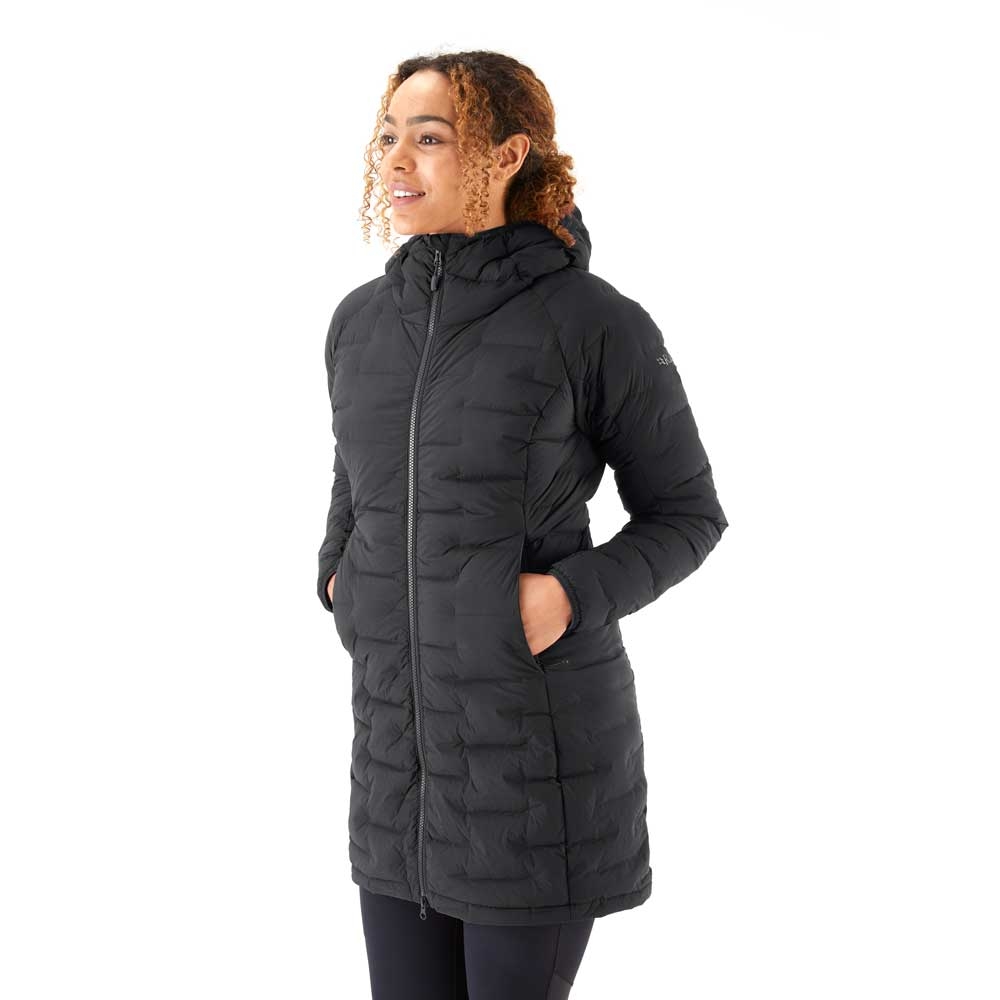 Rab Rab Cubit Stretch Down Parka Women's QDB-41-EBN jassen Rab Cubit Stretch Down Parka Women's Ebony QDB-41-EBN jassen online bestellen bij Kathmandu Outdoor & Travel