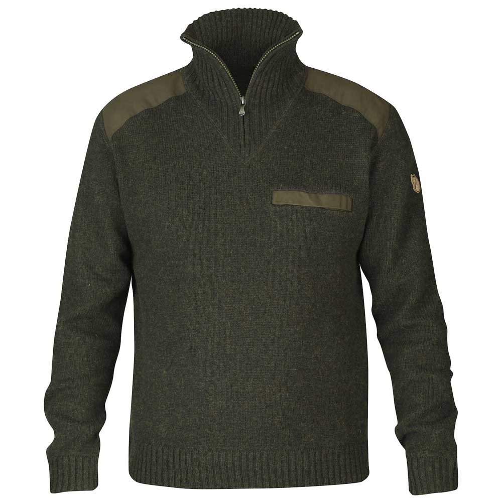 Fjällräven Fjällräven Koster Sweater 90487-633 fleeces en truien Fjällräven Koster Sweater Dark Olive 90487-633 fleeces en truien online bestellen bij Kathmandu Outdoor & Travel