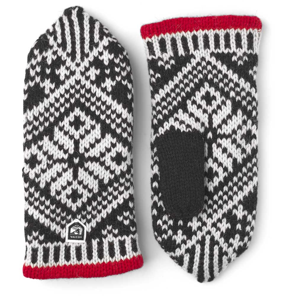 Hestra Hestra Nordic Wool Mitt 63921-100/020 kleding accessoires Hestra Nordic Wool Mitt Black/Offwhite 63921-100/020 kleding accessoires online bestellen bij Kathmandu Outdoor & Travel