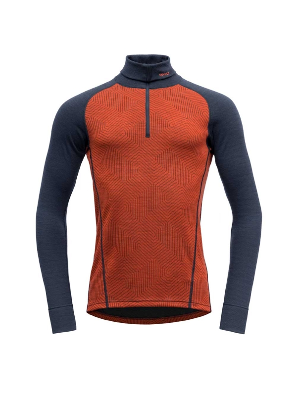 Devold  Duo Active Zip Neck Shirt Brick/Ink