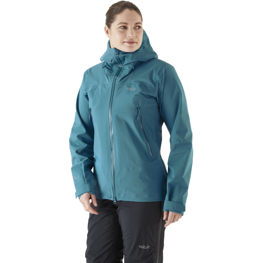 Rab Rab Kangri Jacket GTX Women's QWH-02-MRB jassen Rab Kangri Jacket GTX Women's Marina Blue QWH-02-MRB jassen online bestellen bij Kathmandu Outdoor & Travel