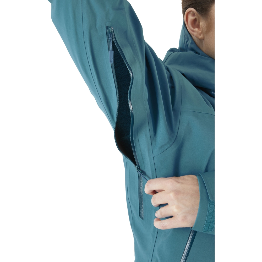 Rab Rab Kangri Jacket GTX Women's QWH-02-MRB jassen Rab Kangri Jacket GTX Women's Marina Blue QWH-02-MRB jassen online bestellen bij Kathmandu Outdoor & Travel