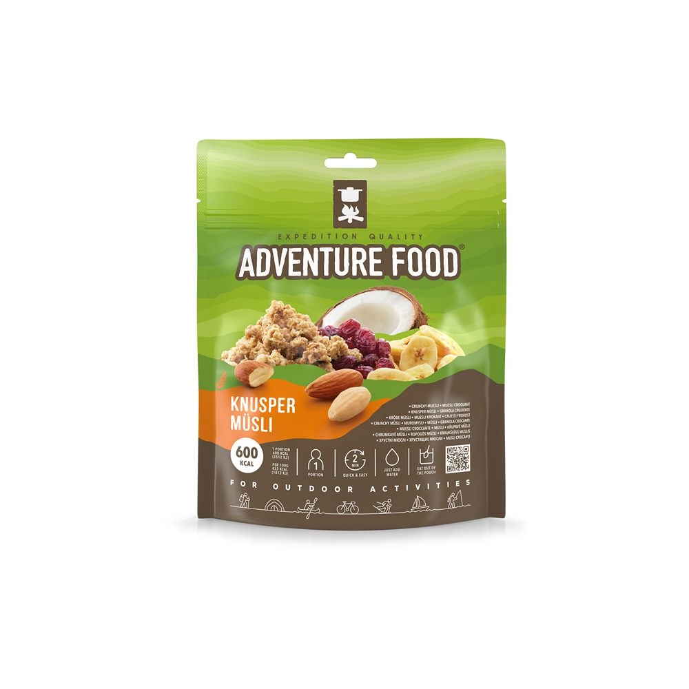 Adventure food Knusper-Müsli 1 portie . 1KM maaltijden en voedsel online bestellen bij Kathmandu Outdoor & Travel